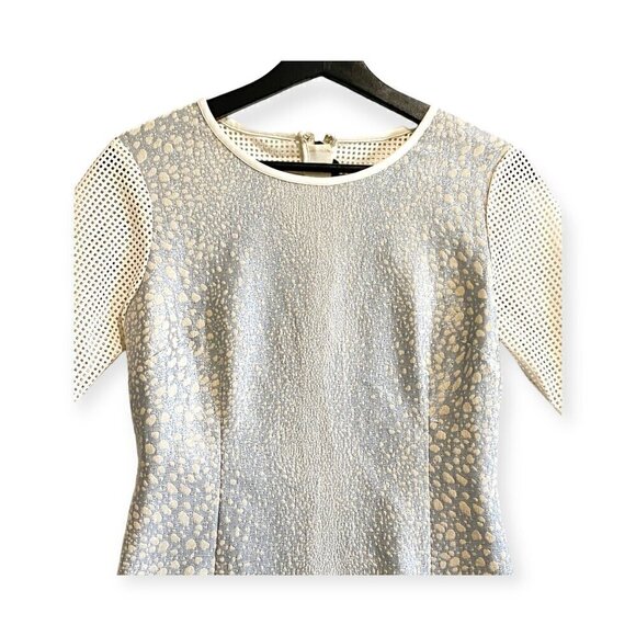 NWT Sachin + Babi Eternity Shift dress in brocade and laser cut panels, size 0‎ - Picture 5 of 13